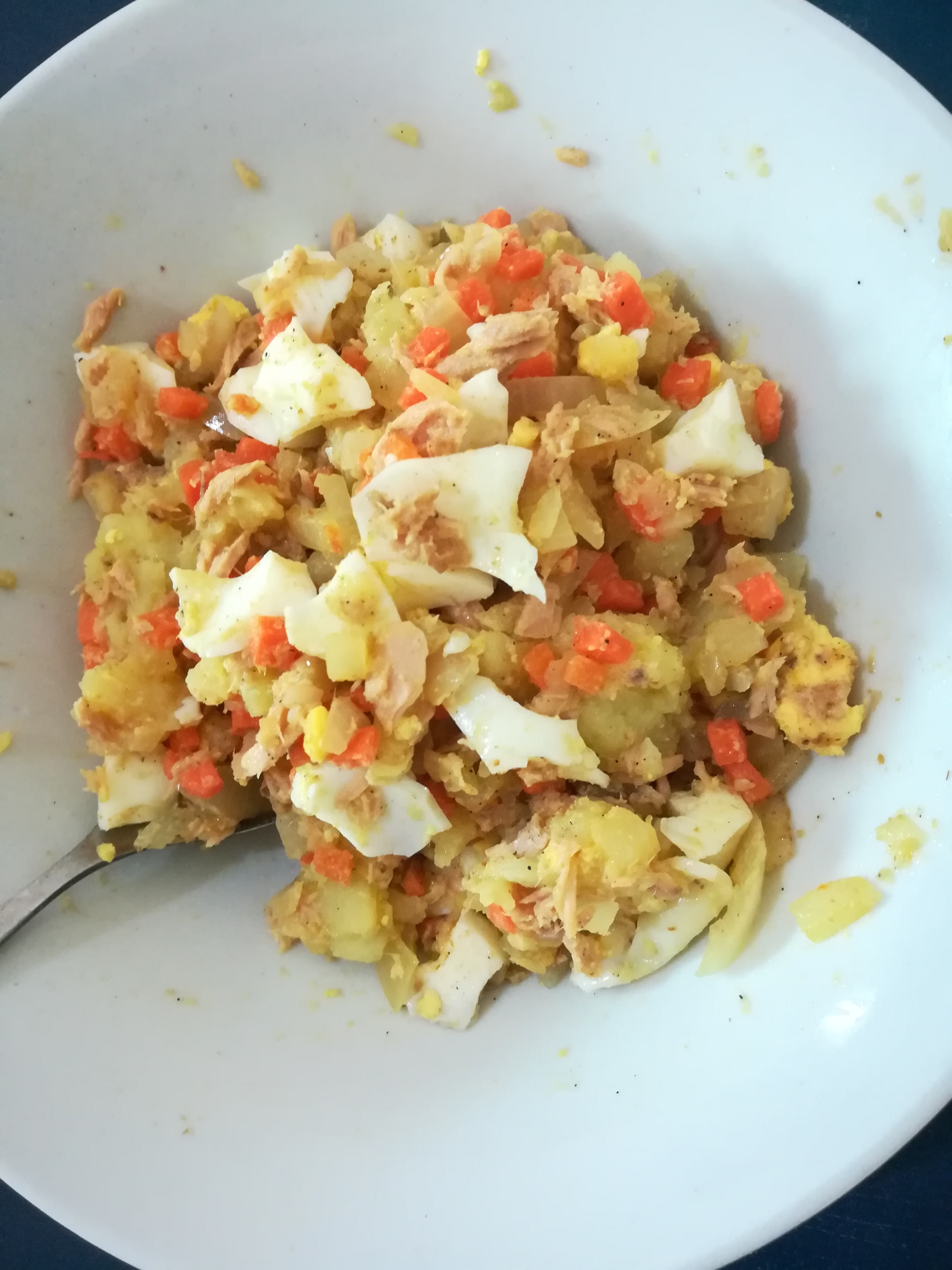 洋葱土豆金枪鱼沙拉 tuna salad无沙拉酱低热量的做法