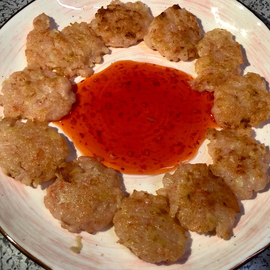 自制虾饼