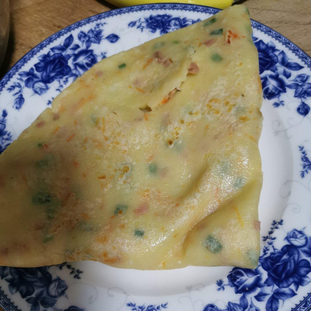 简单快手蔬菜鸡蛋煎饼