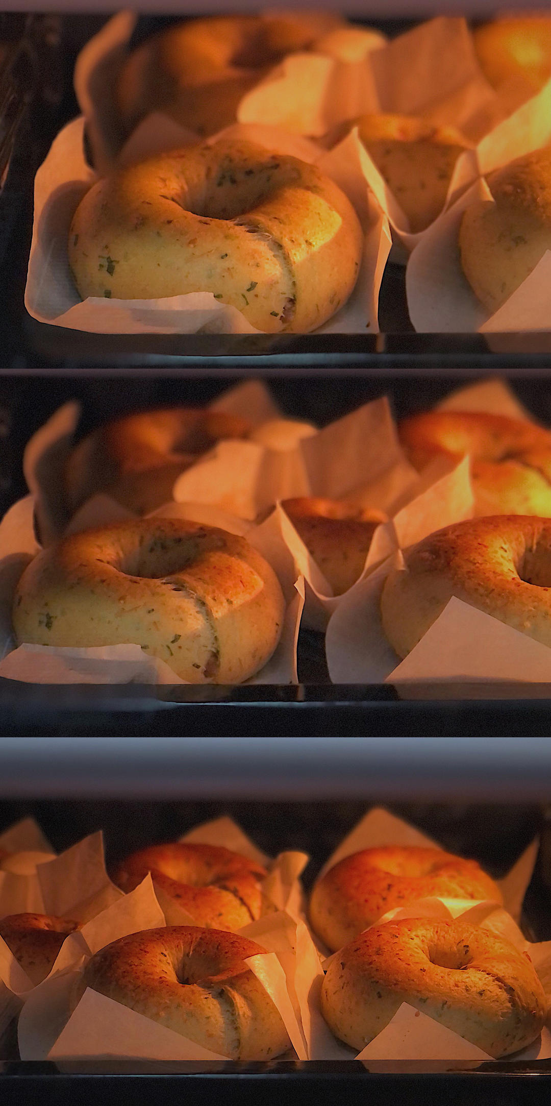 香葱腊肠贝果（咸辣口）一定要做！！绝了！！