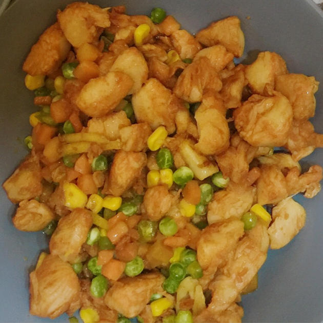 炒馒头粒