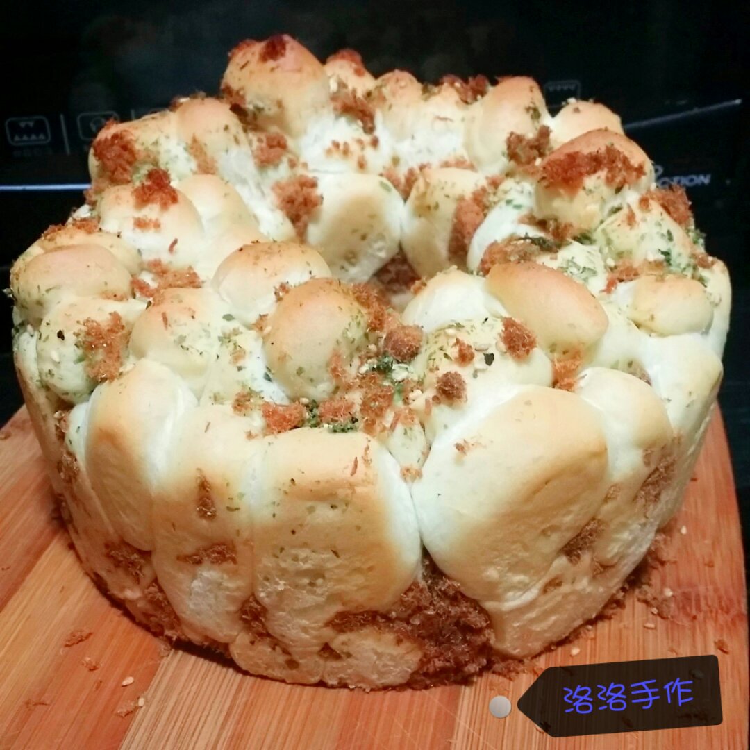 香葱肉松手撕面包