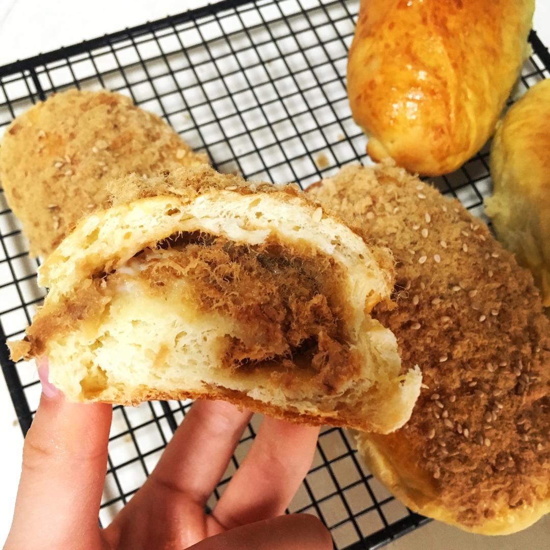 肉松沙拉酱面包（65度汤种）