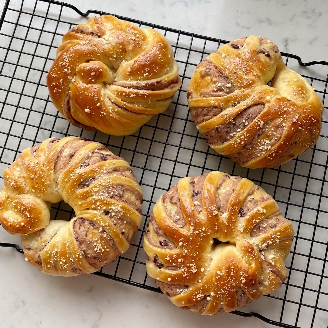 豆沙面包|包含5种整形方法|干货篇