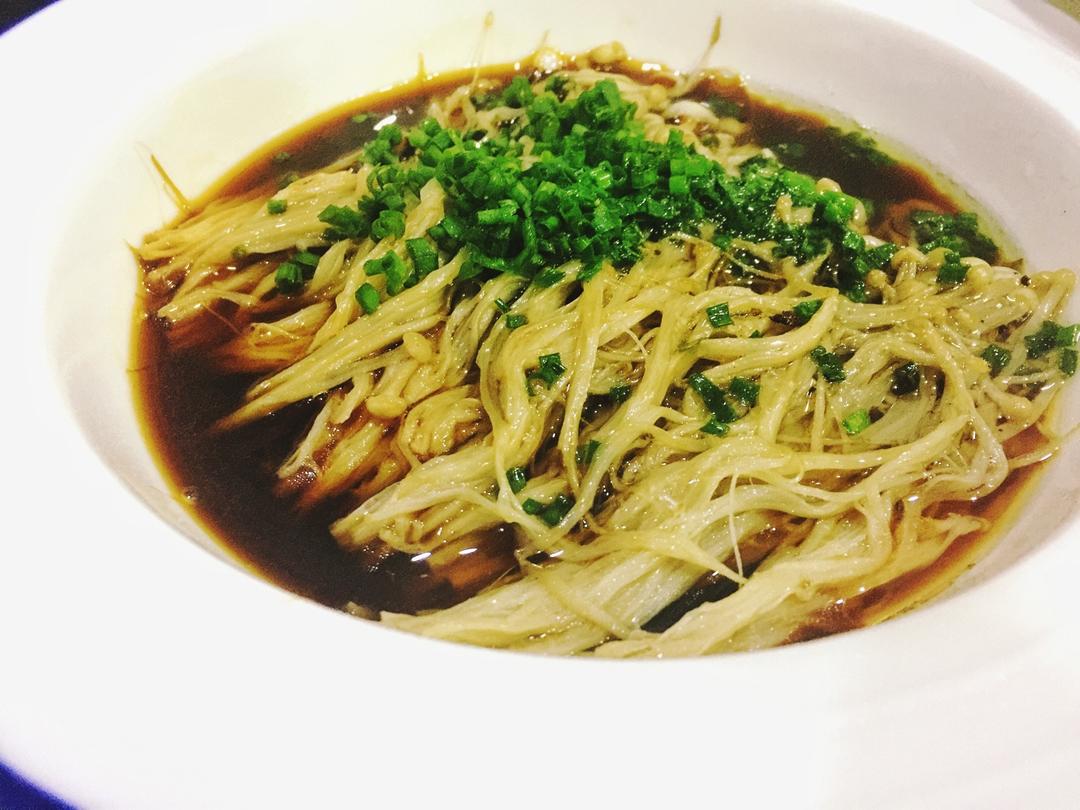 葱油蒸金针菇