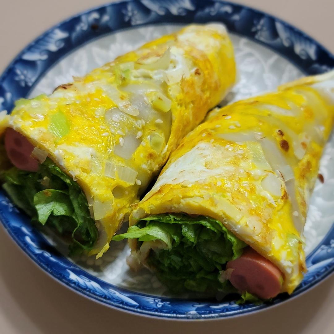 商业版~煎饼果子~简易脆片做法~秘制酱料~