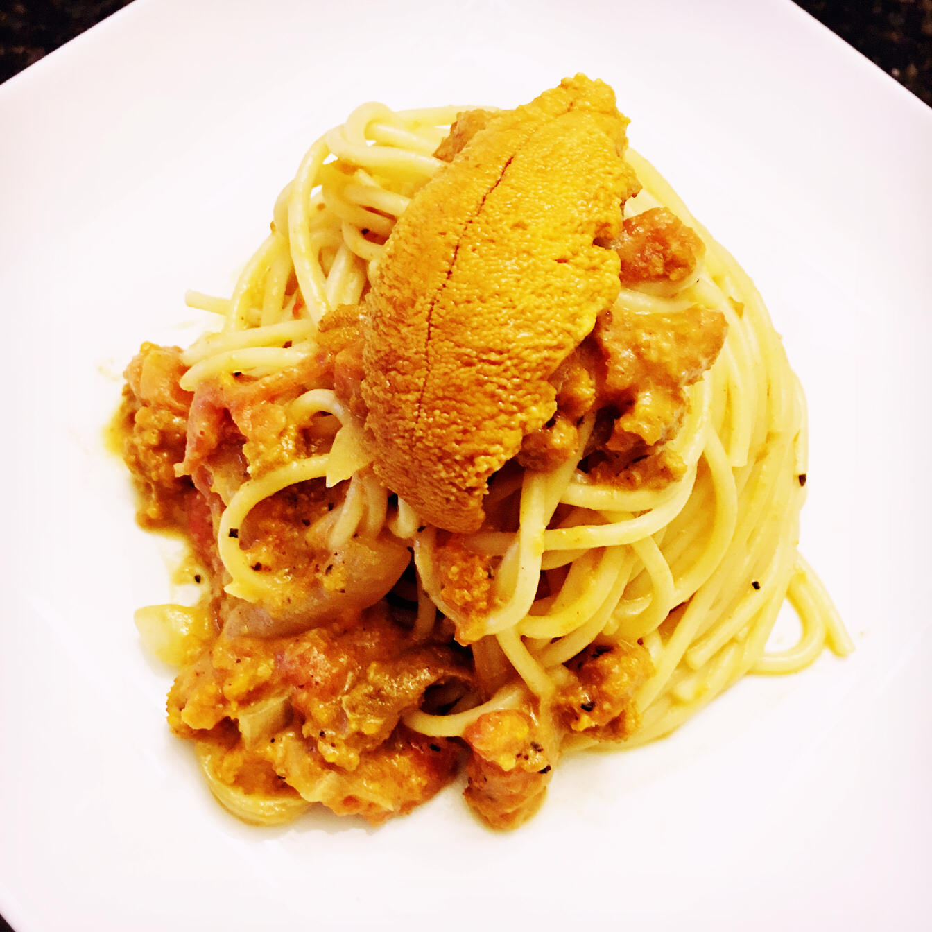 SEA URCHIN (UNI) PASTA 蒜香海胆意面