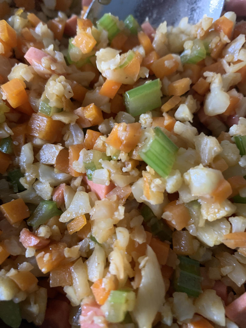 减脂餐♥低脂欧阳娜娜无米花菜炒饭