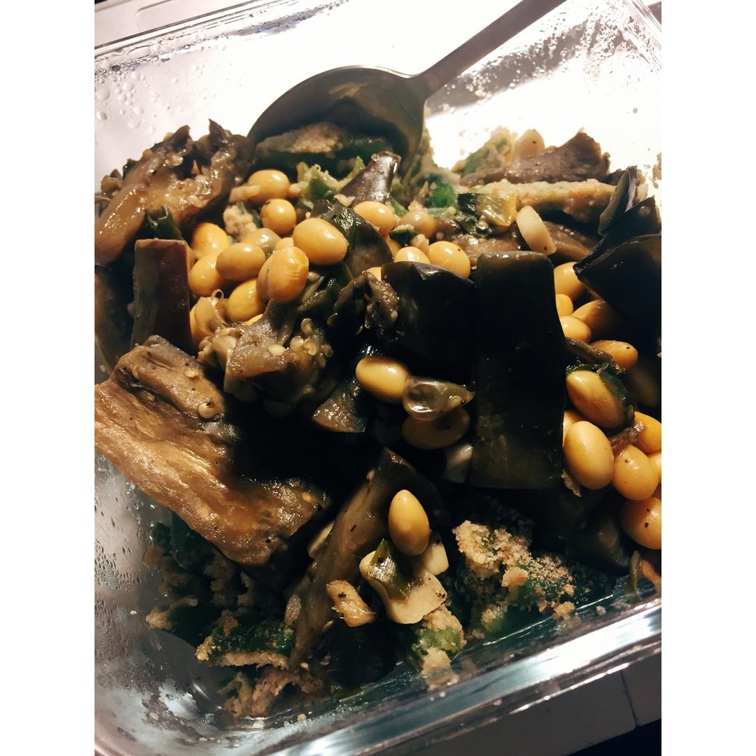 黄豆烧茄子