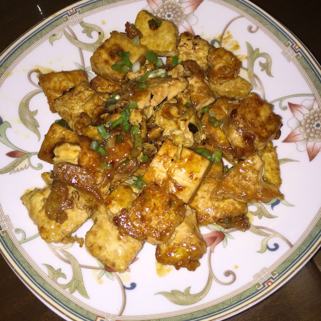 蚝油嫩豆腐