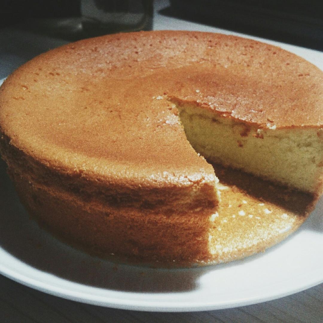 6寸原味戚风蛋糕