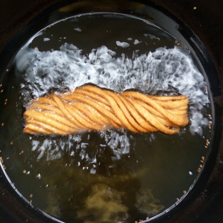 水漾紫秋做的馓子