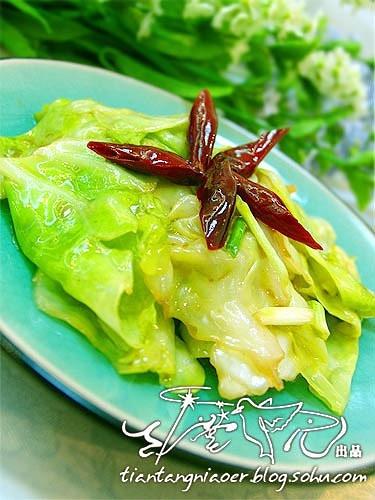 手撕包菜的做法