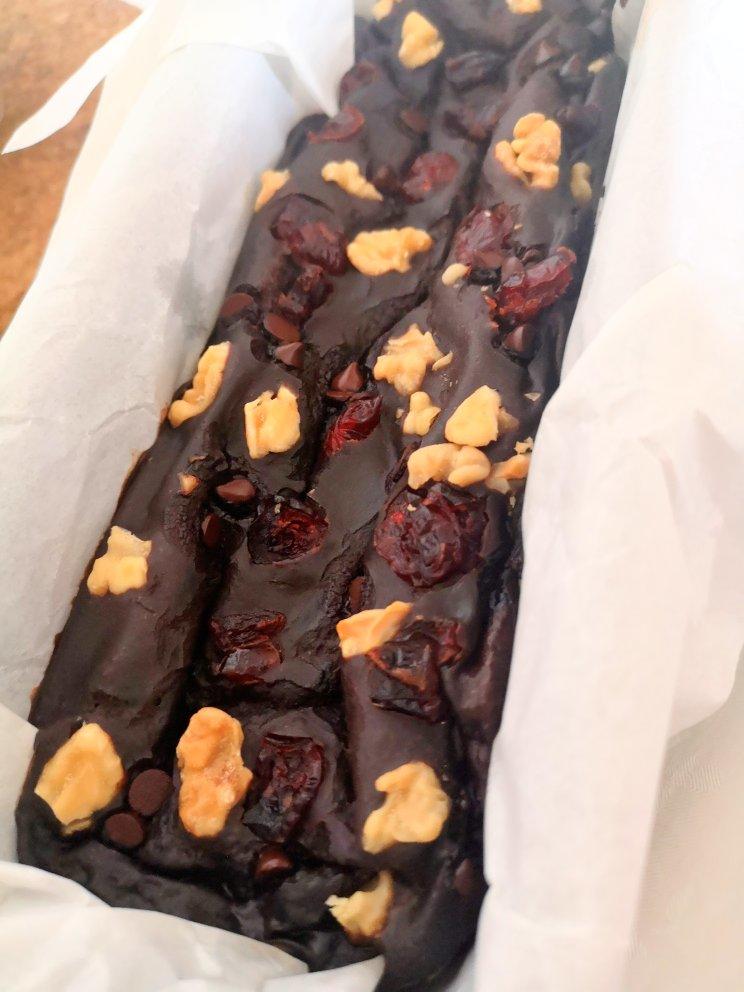 无糖无油可可豆腐布朗尼蛋糕