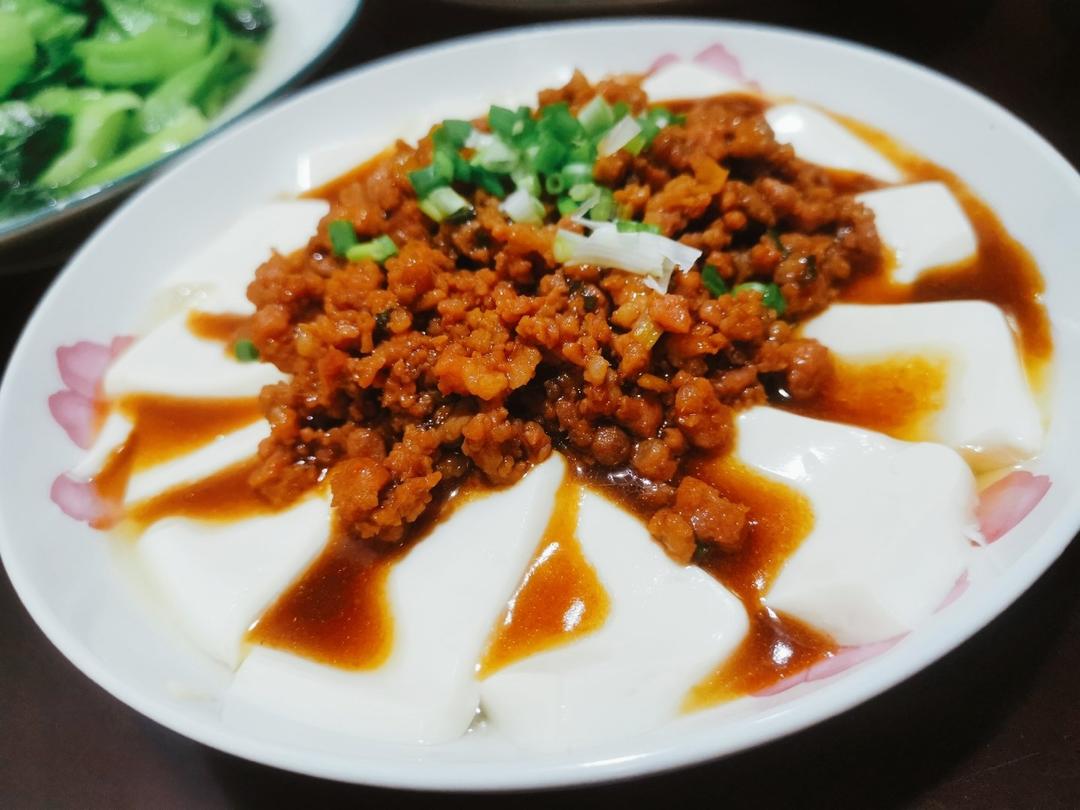肉沫豆腐炖蛋的做法