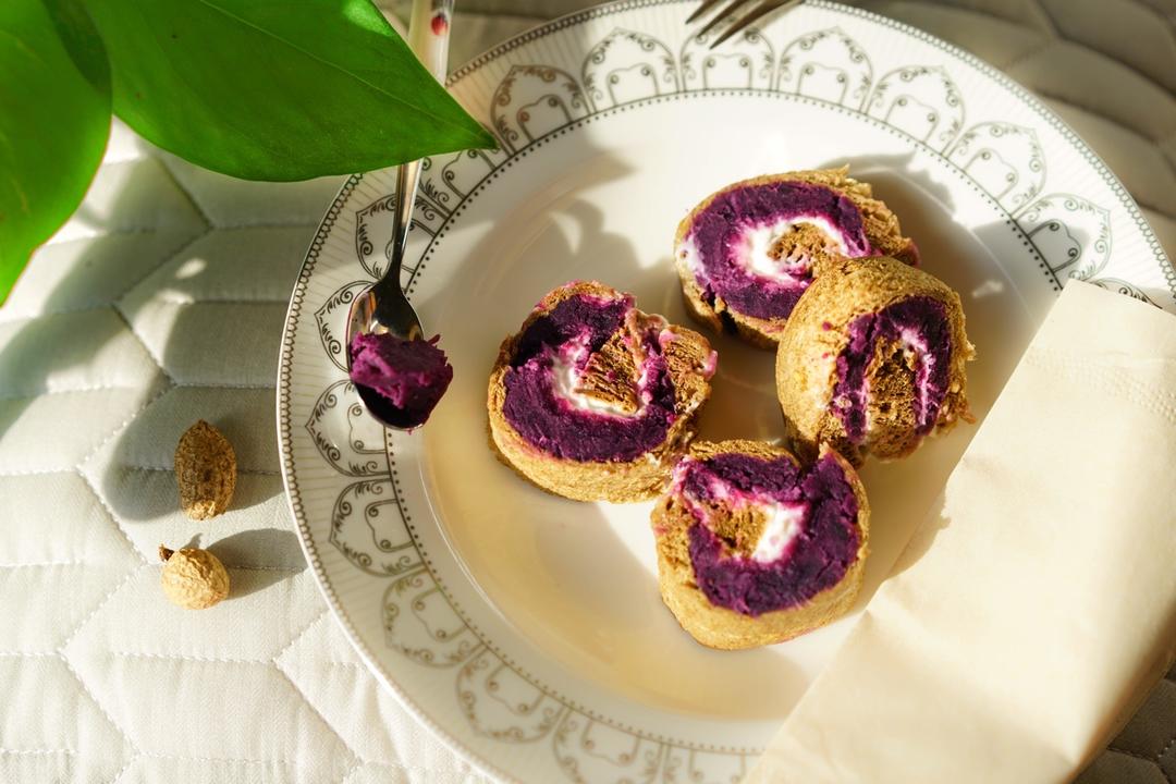 紫薯鸡蛋卷