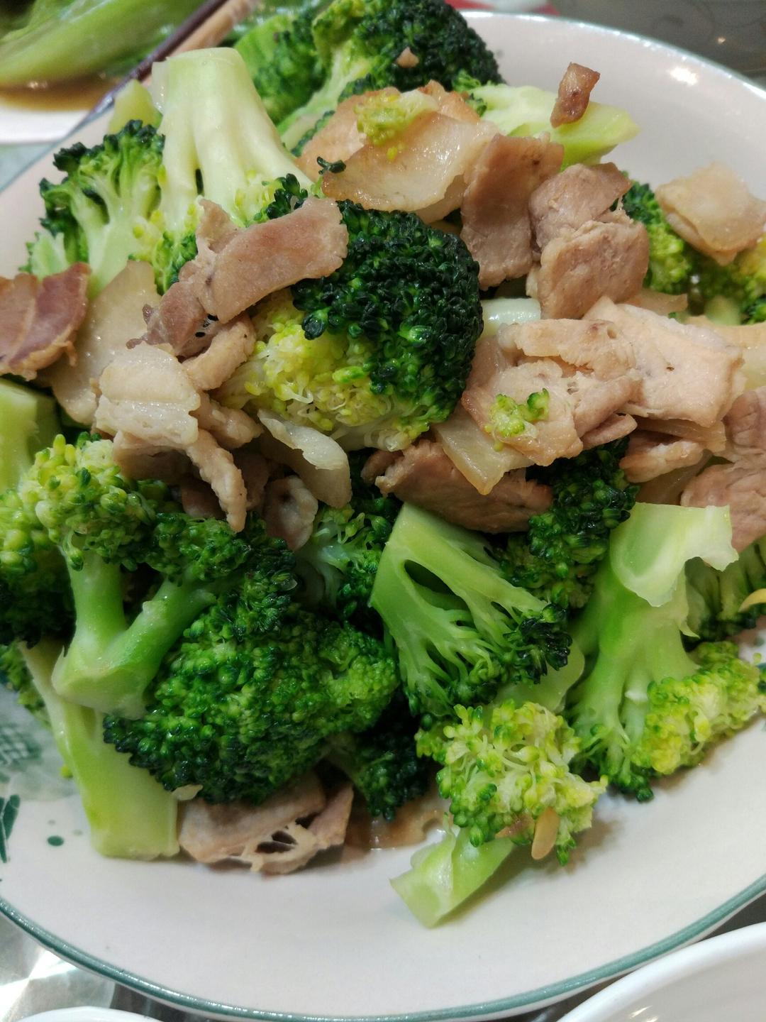 西兰花炒肉片