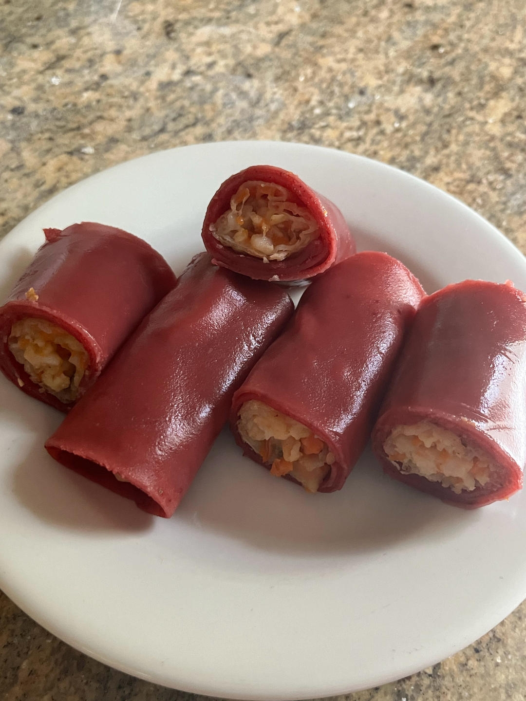 广式早茶点心之鲜虾红米肠