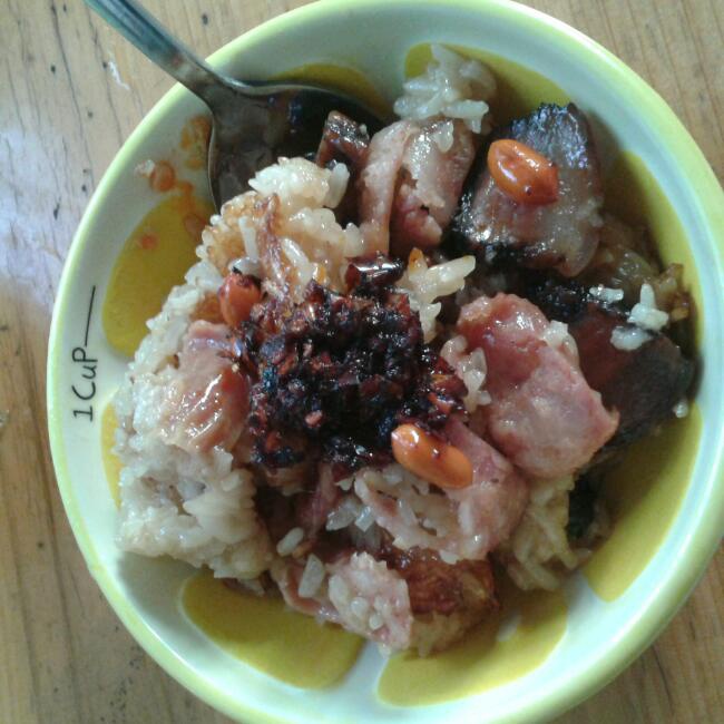 香肠蒸糯米饭