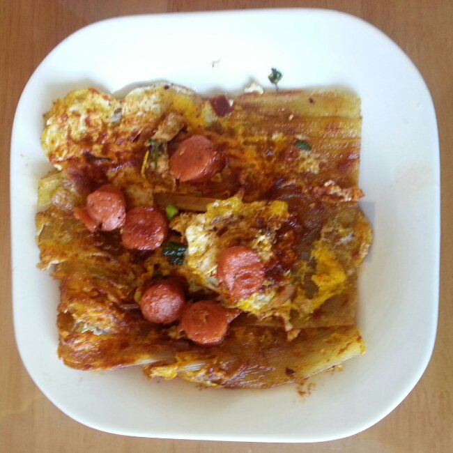 从无人经过~做的酸甜烤冷面