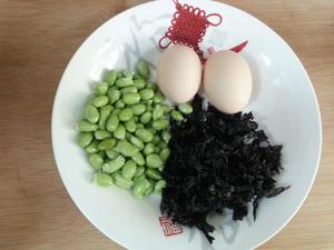 毛豆紫菜蛋炒饭的做法 步骤1