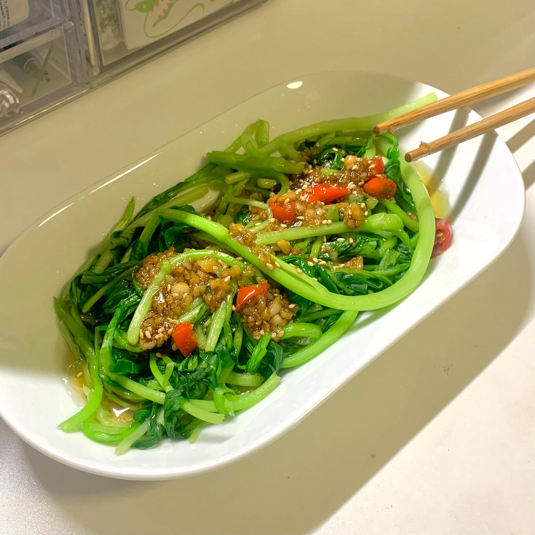 鸡毛菜的最佳打开方式：白灼鸡毛菜