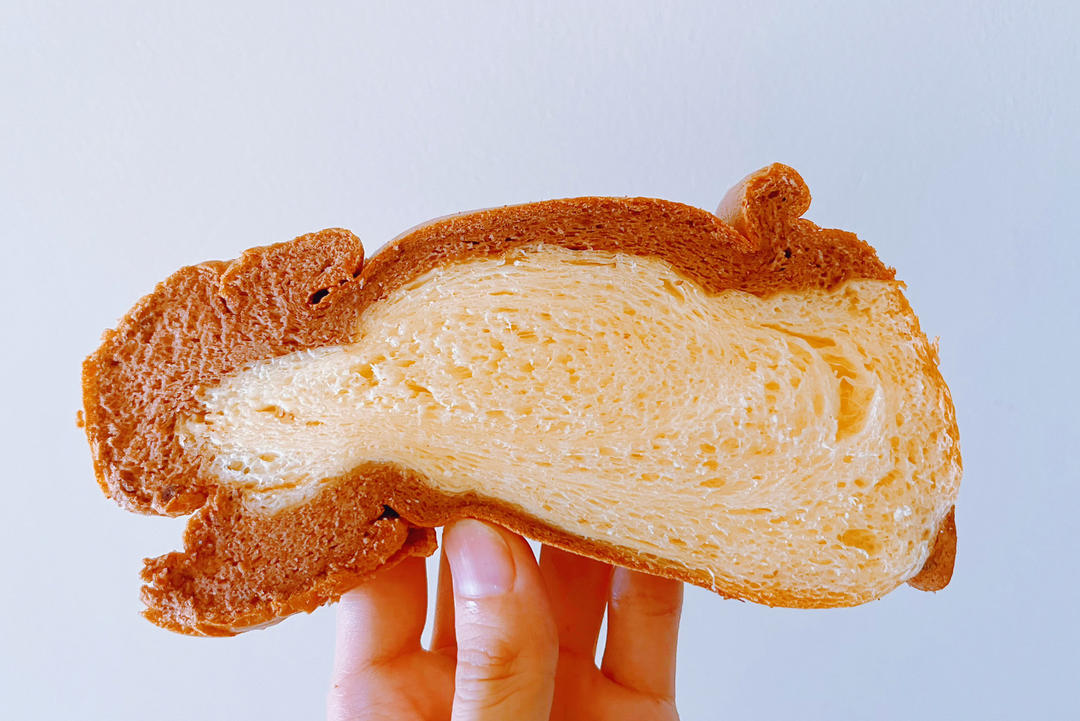 柔软的黑钻吐司🍞可可蛋糕夹牛奶吐司 一箭双雕的美味