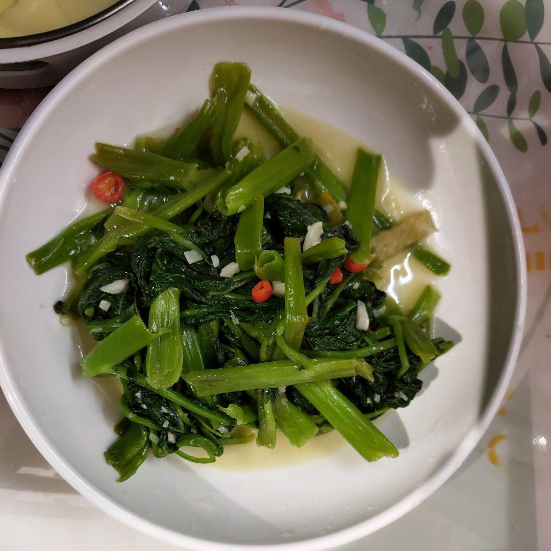 广西特色：酸辣开胃空心菜