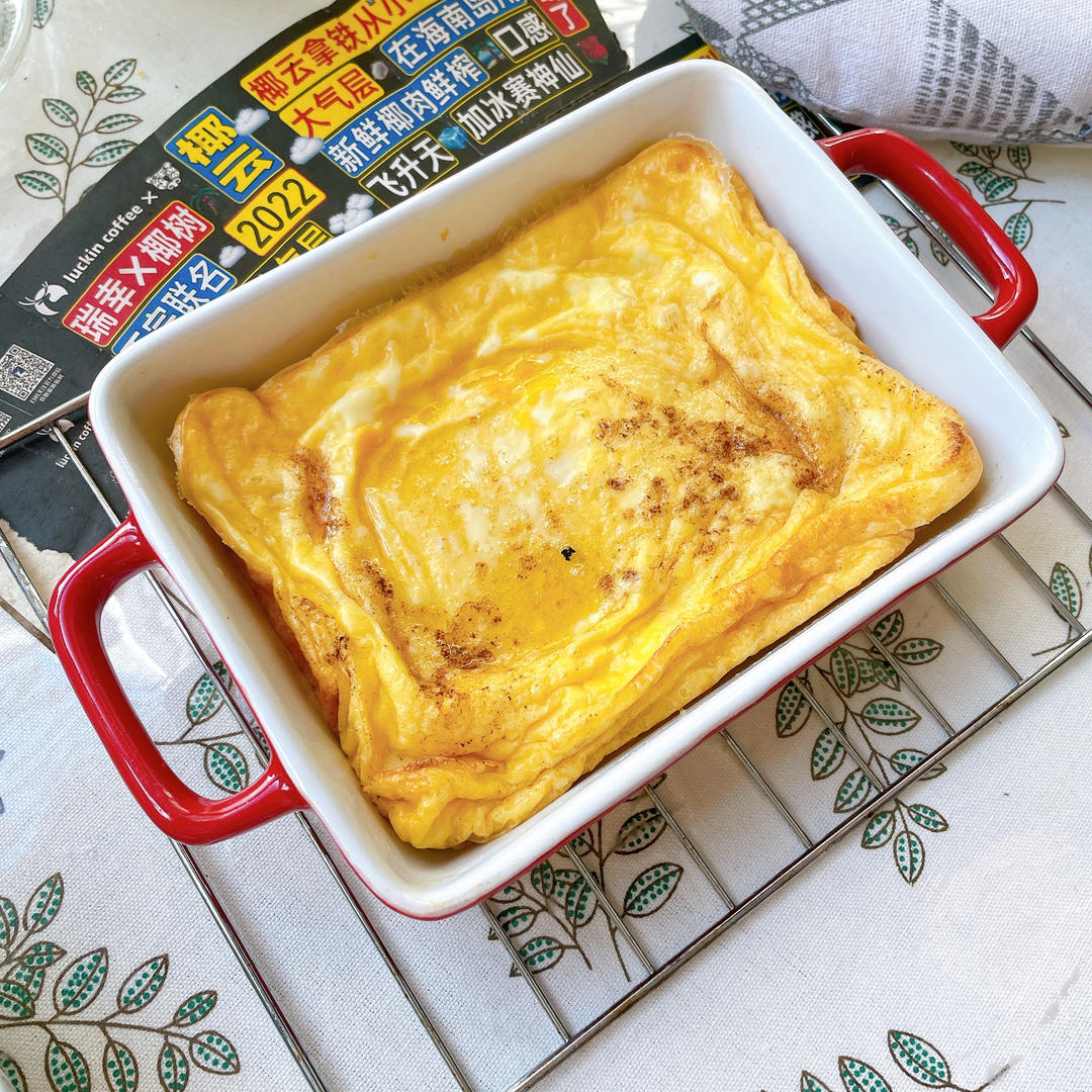 一只鸡蛋用量的荷兰宝贝松饼【肉桂苹果dutch baby】