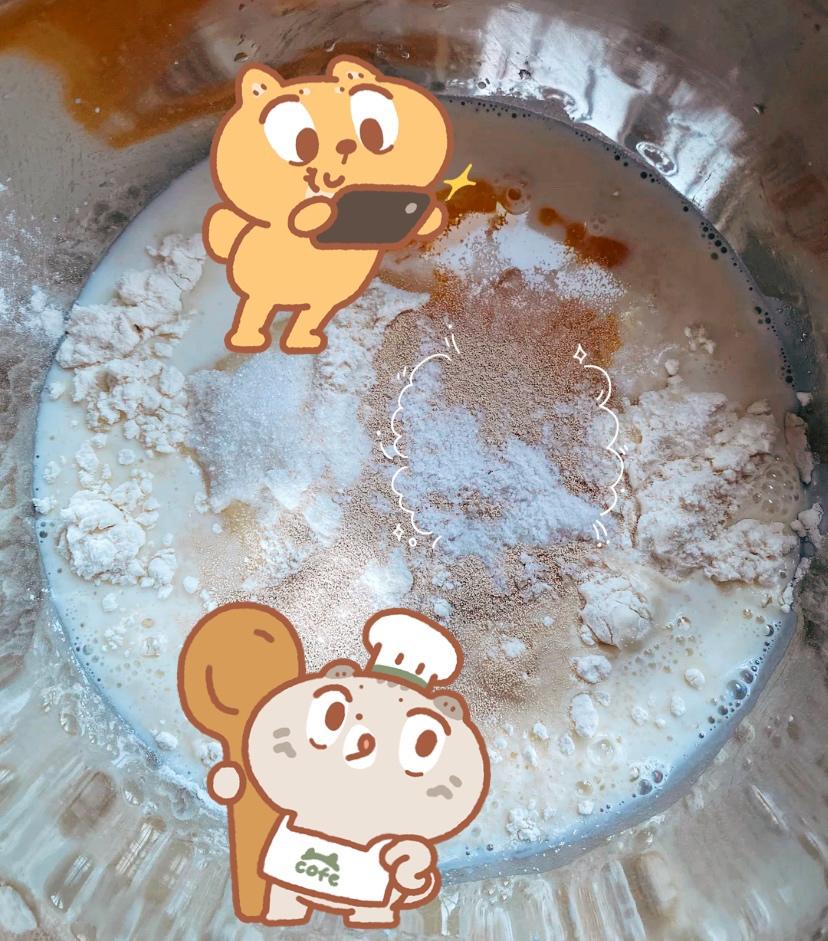 纯奶手撕吐司的做法 步骤1