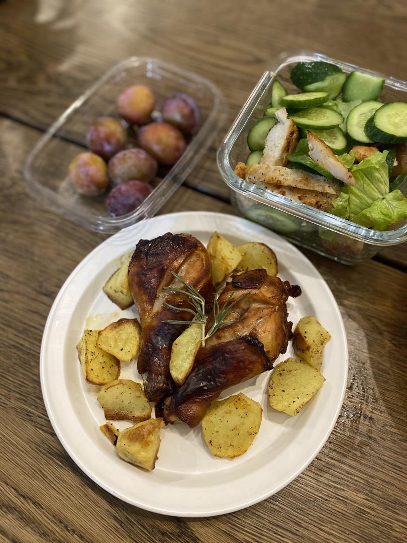 【北鼎烤箱食谱】无油喷香脆皮烤鸡腿儿【美味减脂餐】