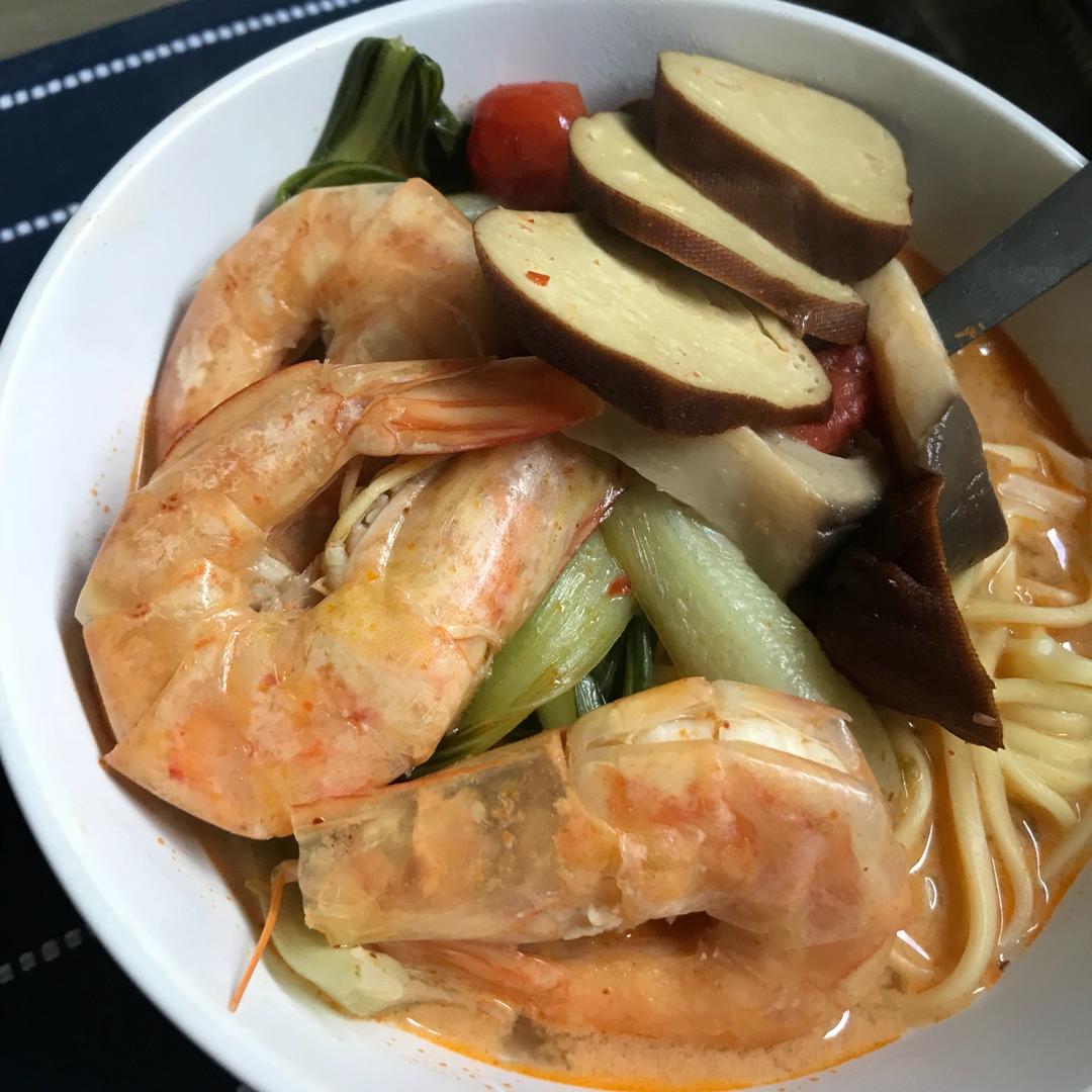 咖喱海鲜laksa
