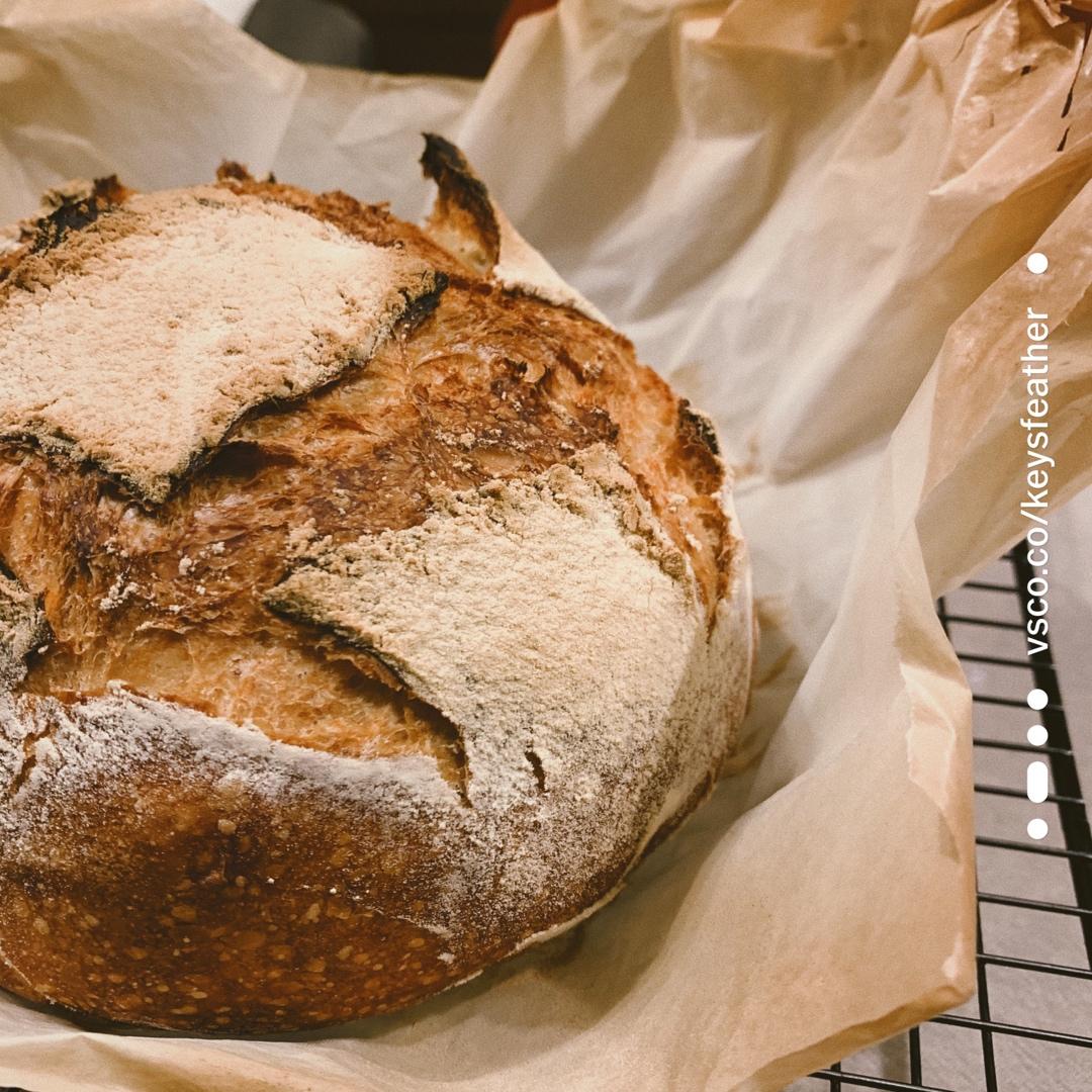 波兰酵头乡村面包--铸铁锅版