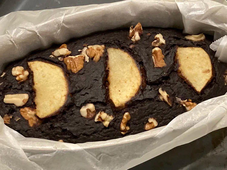 0⃣️糖油苹果布朗尼🍫100卡‼️搅搅就成功👌