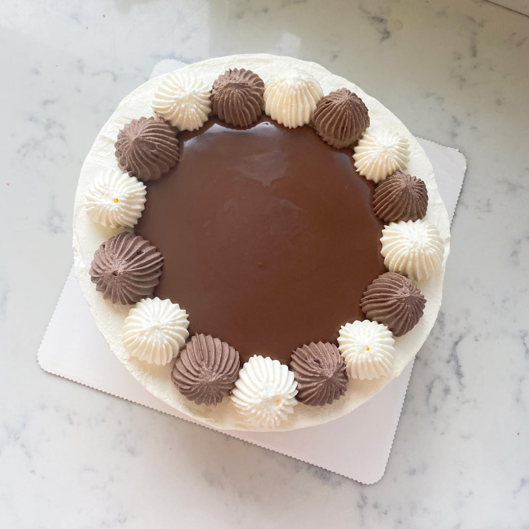 日式巧克力树莓蛋糕