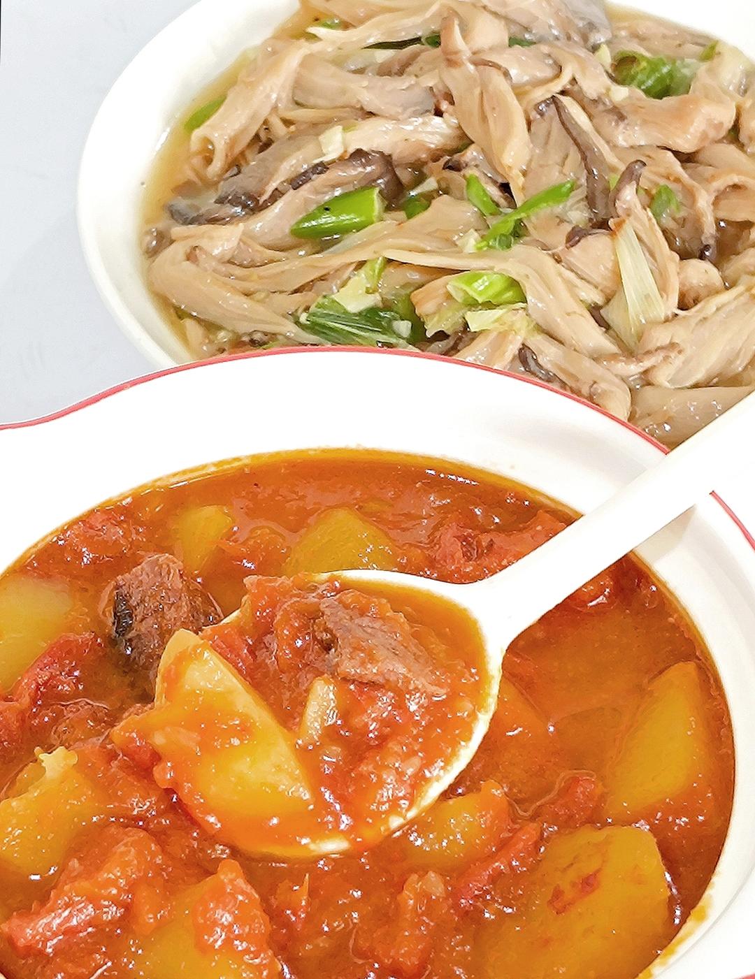 菌菇两吃  干煸➕烧烤➕淄博烧烤小饼