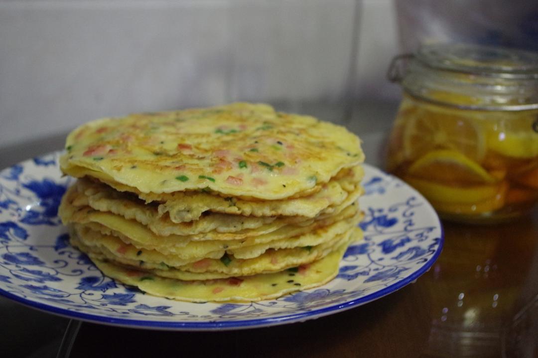培根香葱鸡蛋饼