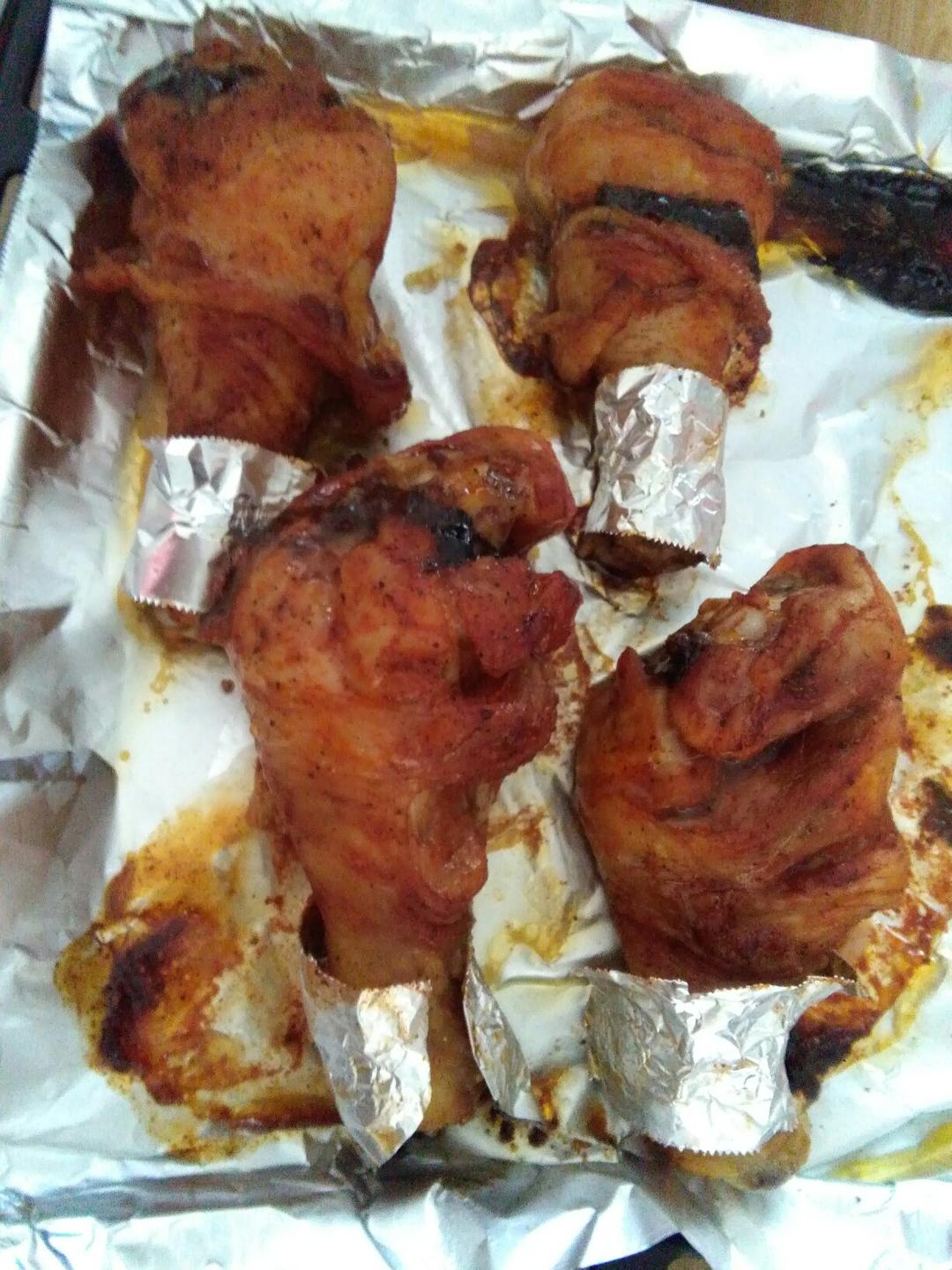 蒜蓉叉烧烤鸡腿