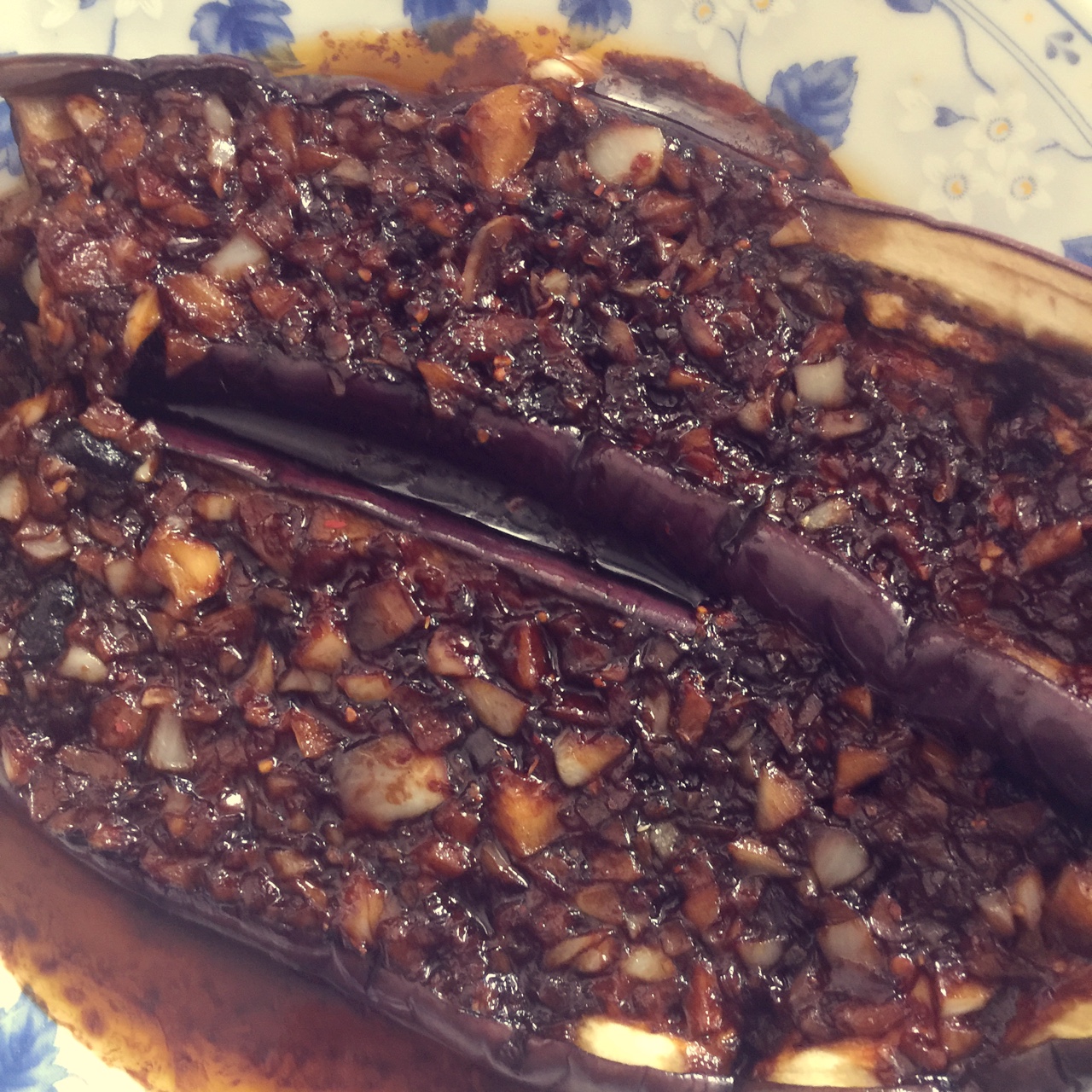 微波炉烤茄子