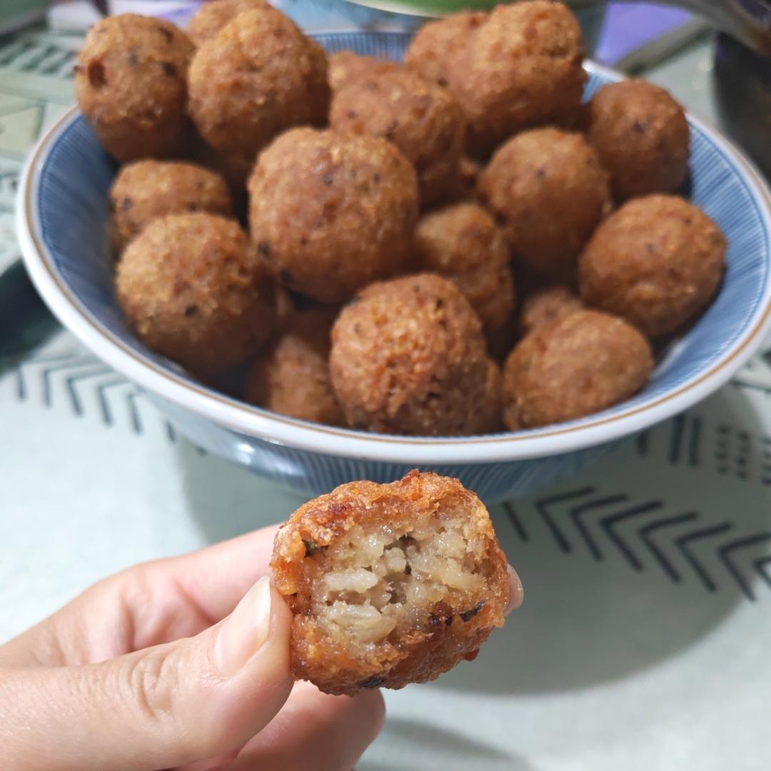 外婆的炸糯米肉丸子☺️