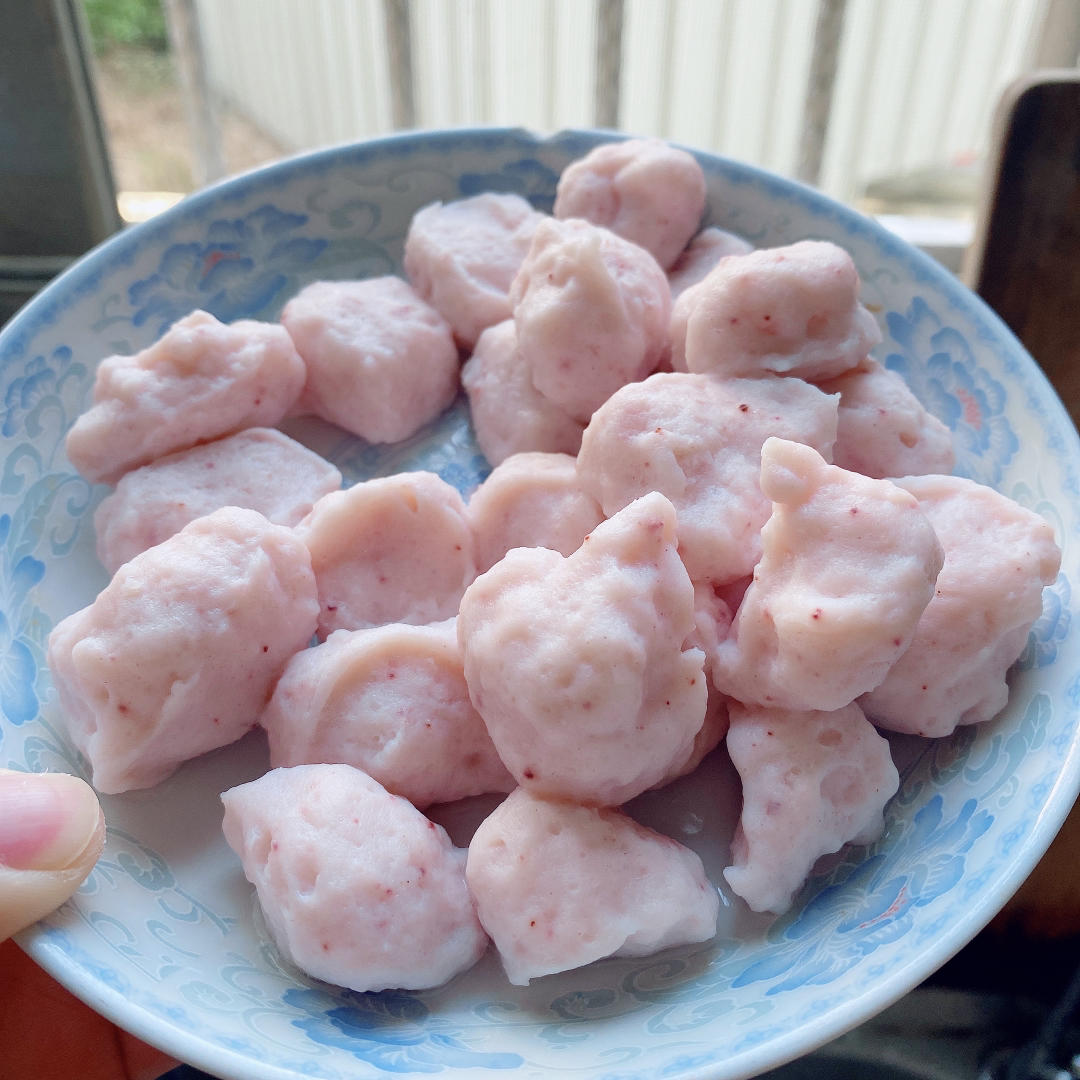 自制墨鱼丸子