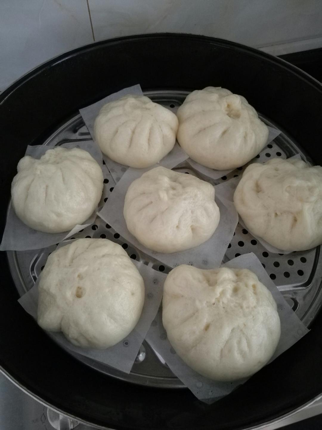 潮汕姿娘仔做的鲜肉包子