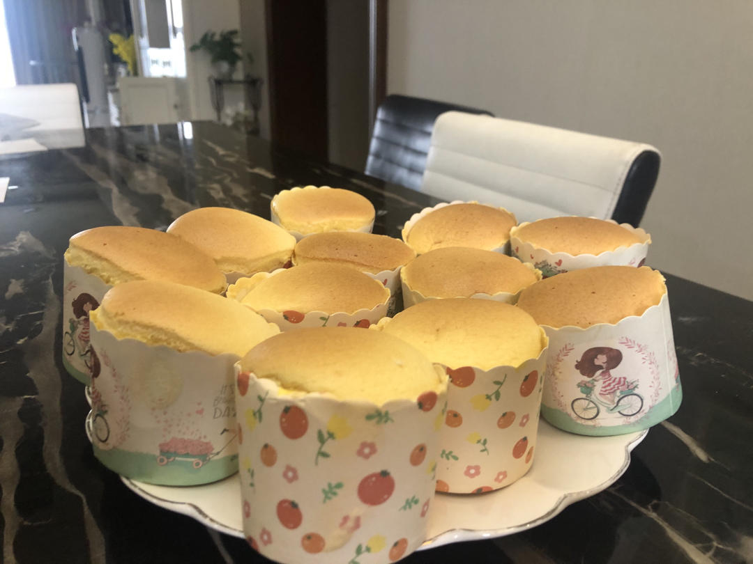 纸杯蛋糕 8寸戚风蛋糕的量