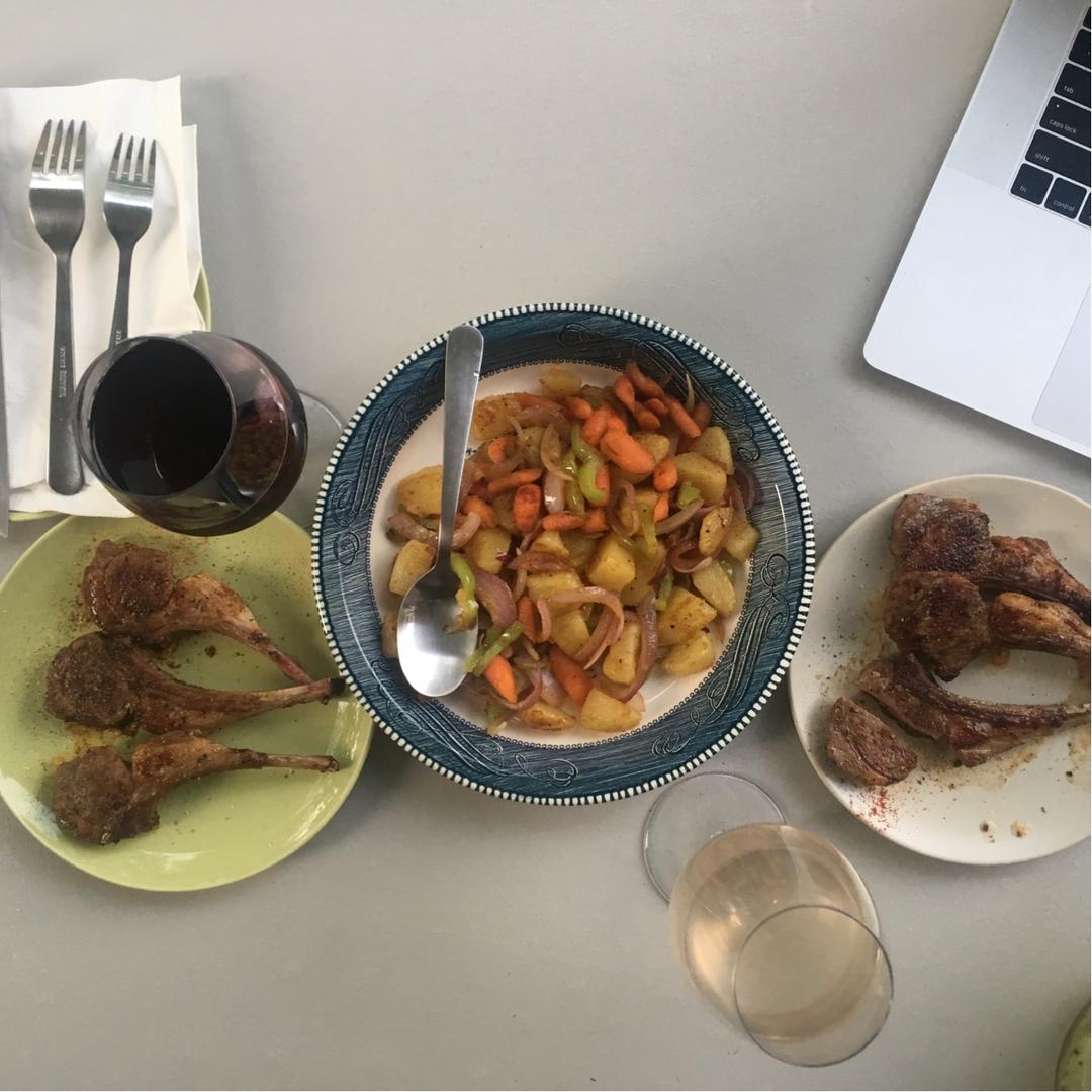煎烤法式羊排