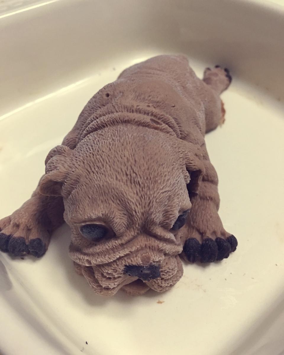 诗经风雅颂做的网红沙皮狗慕斯蛋糕