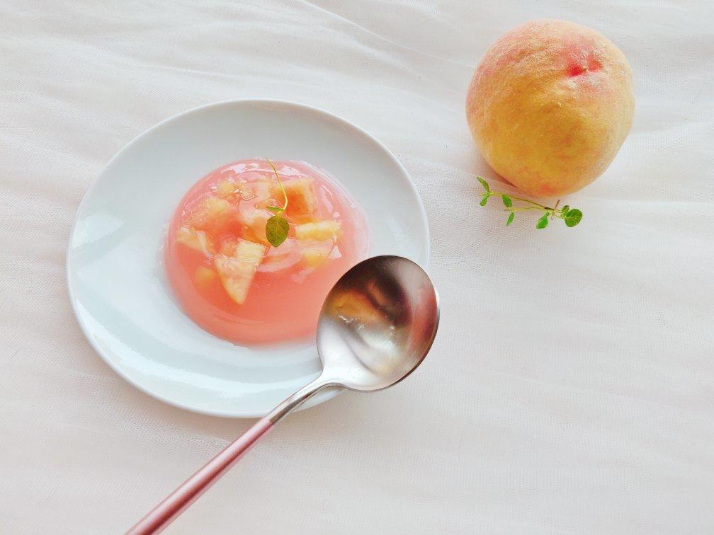 白凉粉版桃子果冻