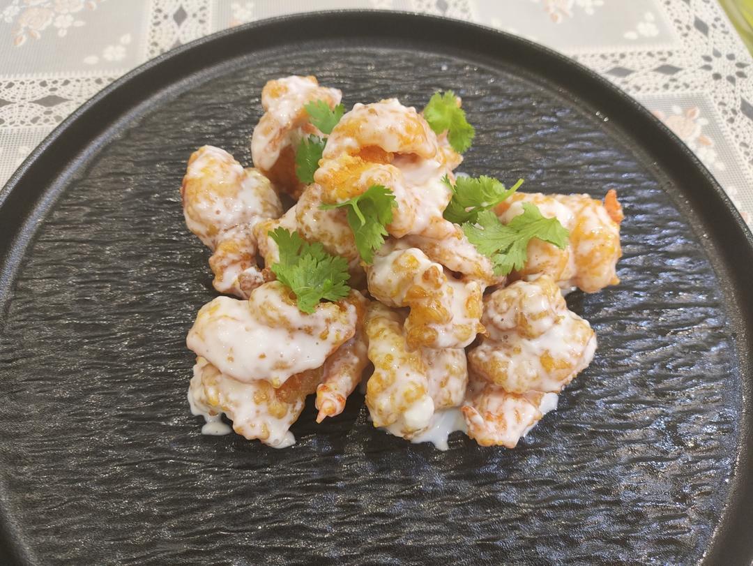 柏悦平替版芥末虾球