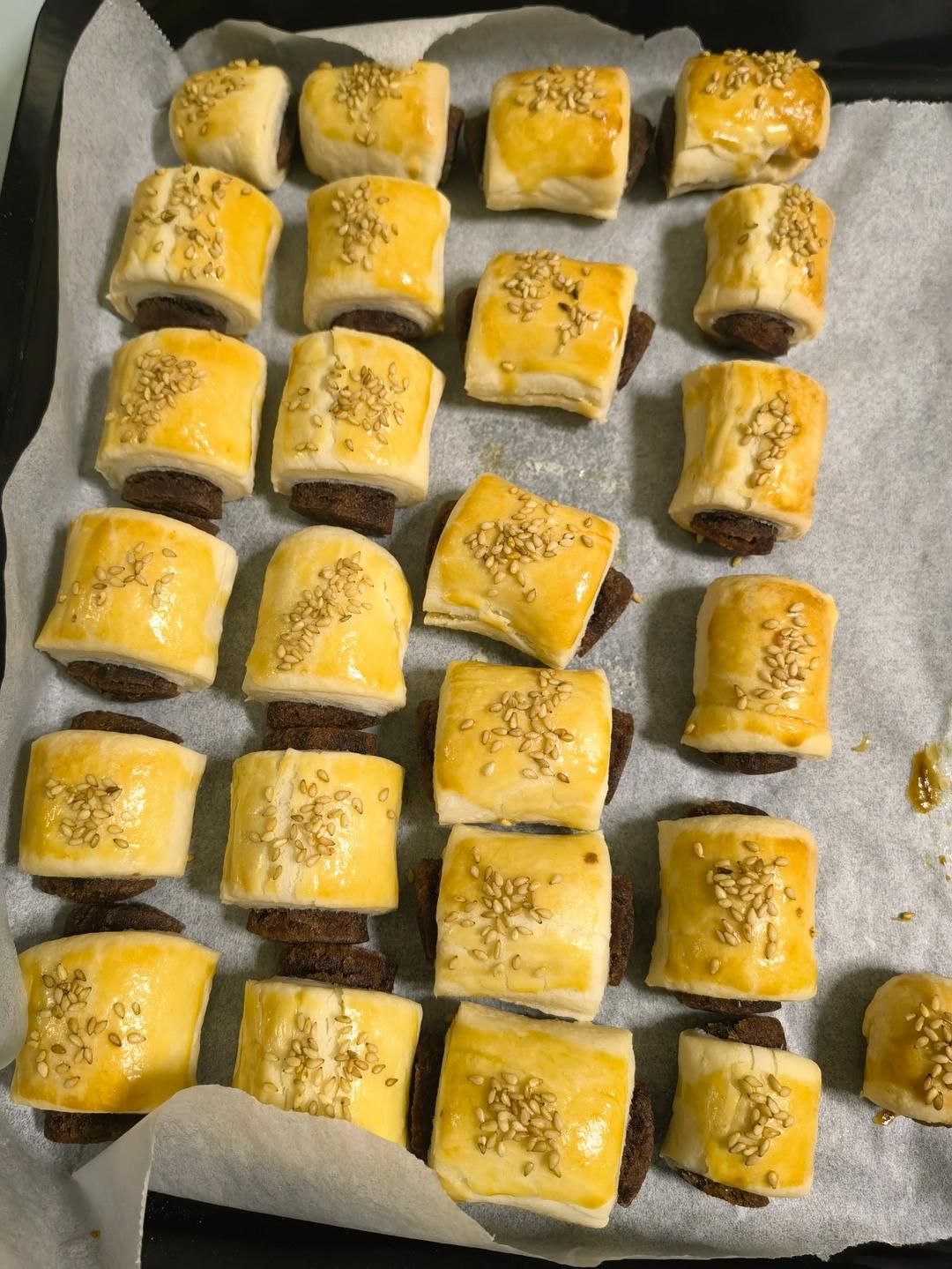 中式点心一口酥豆沙酥（大包酥）可用玉米油（层次分明）