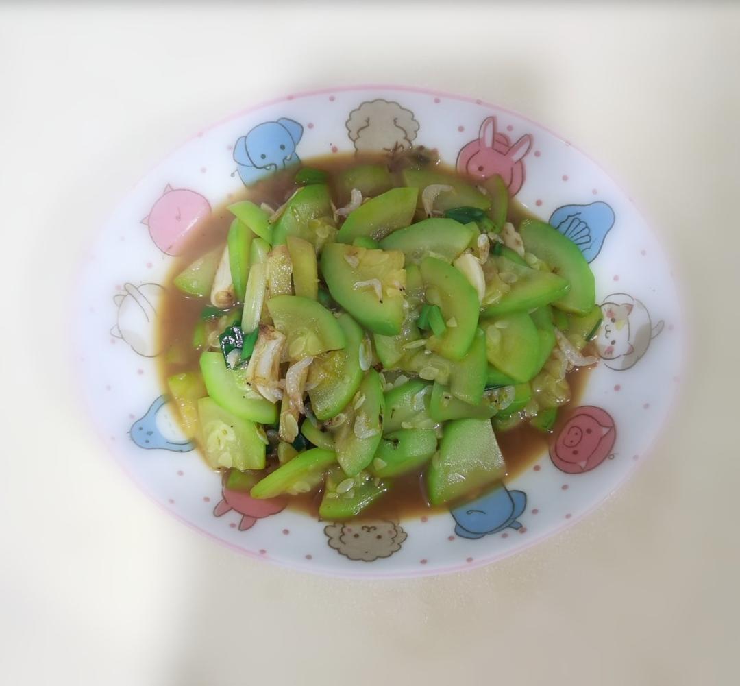 家常云南小瓜炒虾皮