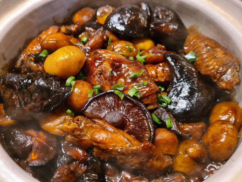 maryluke做的香菇板栗焖鸡
